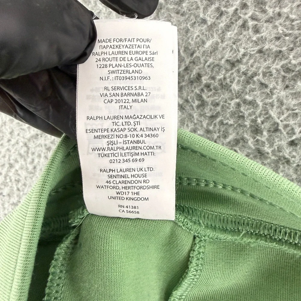 Polo Ralph Lauren Joggers Mens XLT Green Fleece Drawstring Pony Logo Sweatpants